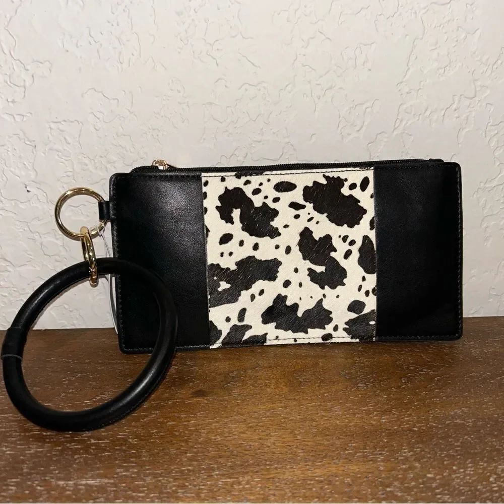 New, Tell your Tale Animal Print Bracelet Wristlet Pouch